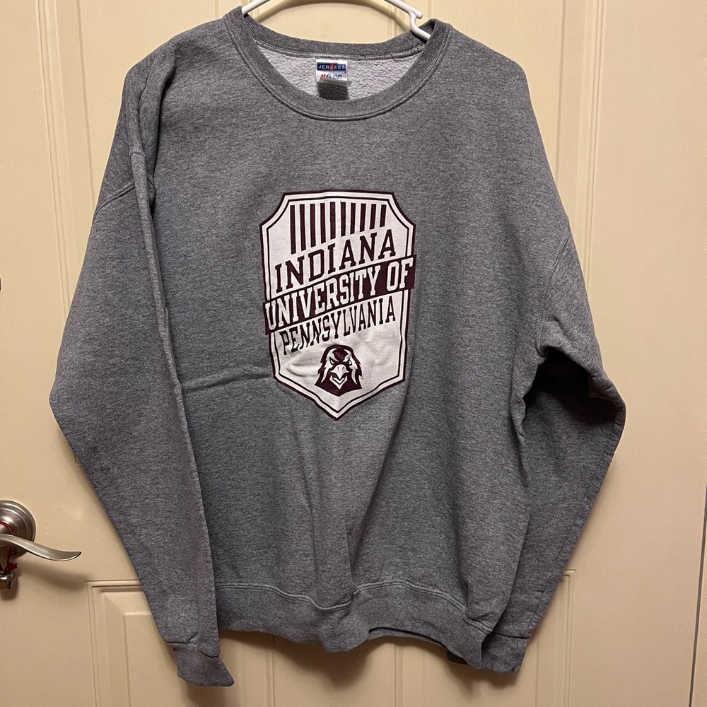 Women's large PA college sweatshirt/IUP